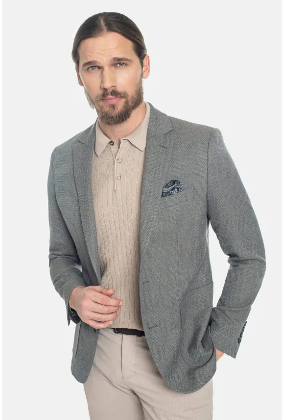 MARYNARKA LOMAS BRĄZOWA SLIM FIT