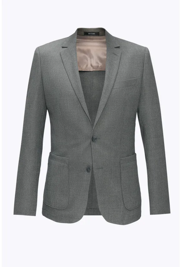 MARYNARKA LOMAS BRĄZOWA SLIM FIT