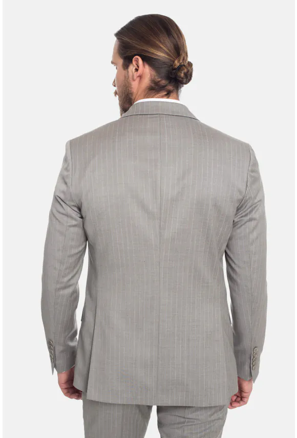 MARYNARKA BENWIN BEŻOWA SLIM FIT