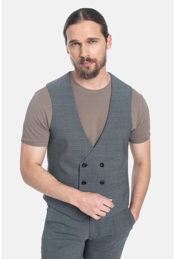 KAMIZELKA MERIA SLIM FIT GRAFITOWA