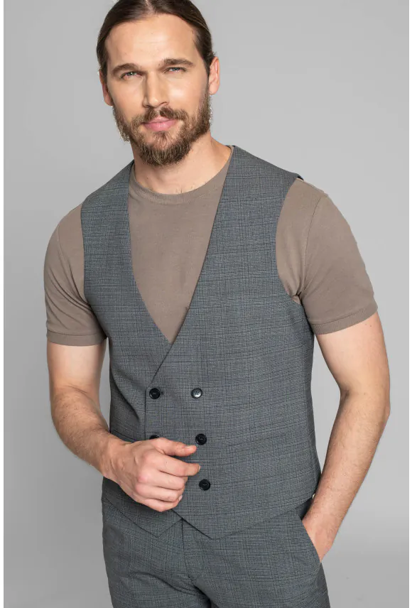 KAMIZELKA MERIA SLIM FIT GRAFITOWA