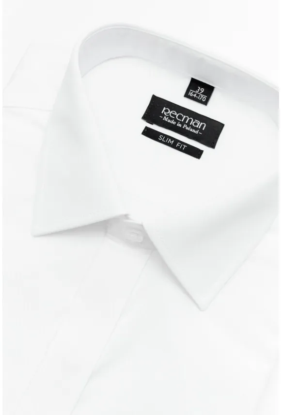 KOSZULA SAVERNE 90001 SP SLIM FIT BIAŁA