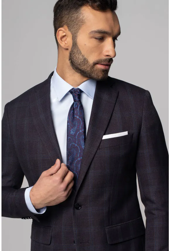 MARYNARKA HAMBRO FIOLET SLIM FIT