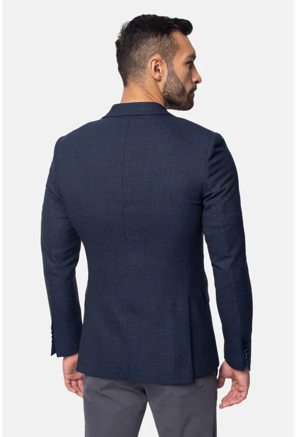 MARYNARKA RALWIN GRANATOWA SLIM FIT