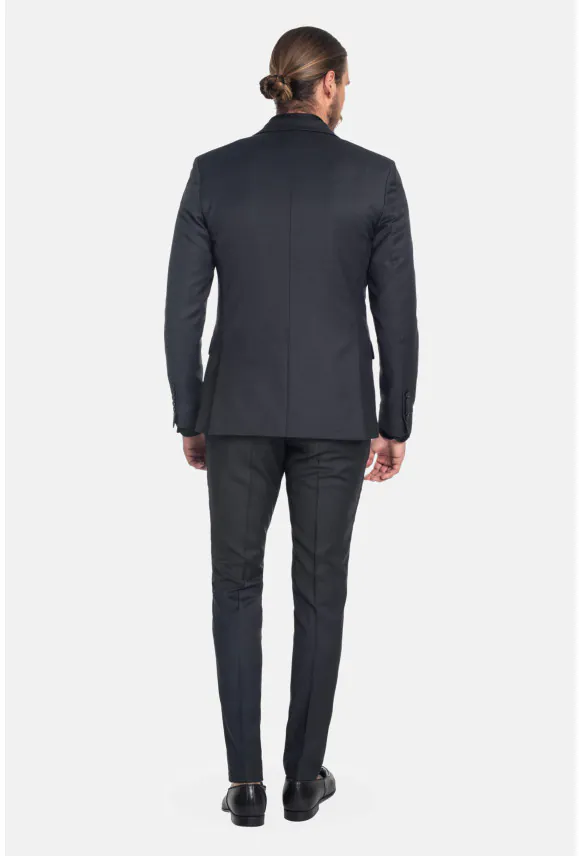 GARNITUR ENTWIN GRAFITOWY SLIM FIT