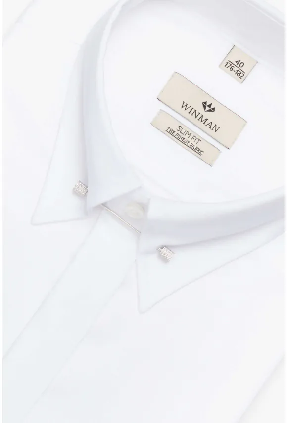 KOSZULA WINCASS 3155 SP SLIM FIT BIAŁA