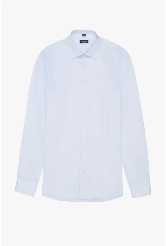 KOSZULA VERSONE 3509 DŁUGI RĘKAW SLIM FIT BŁĘKITNA