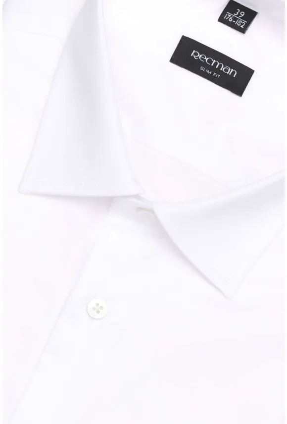 KOSZULA VERSONE 3228 DŁUGI RĘKAW SLIM FIT BIAŁY