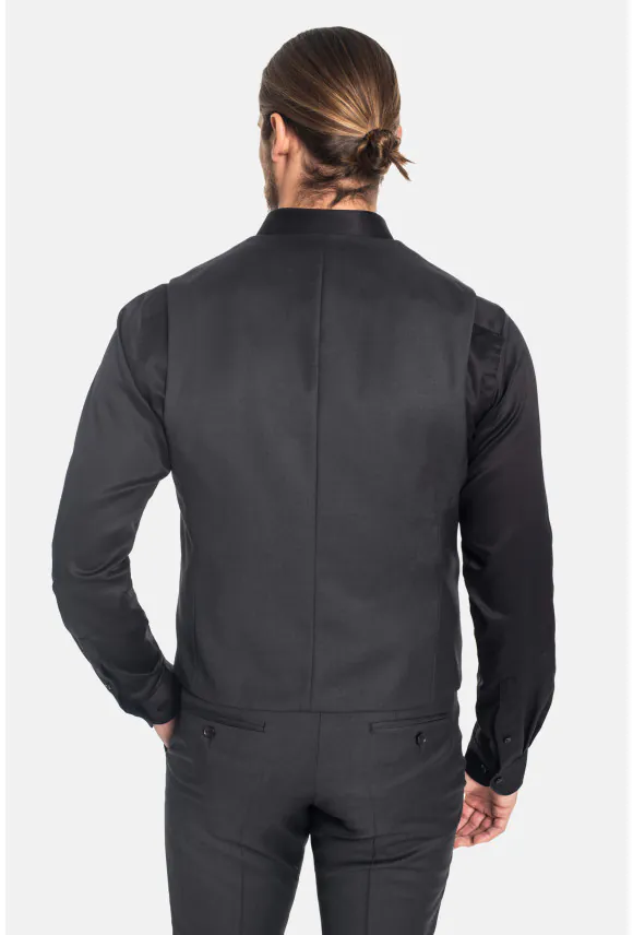KAMIZELKA ENTWIN SLIM FIT GRAFITOWA