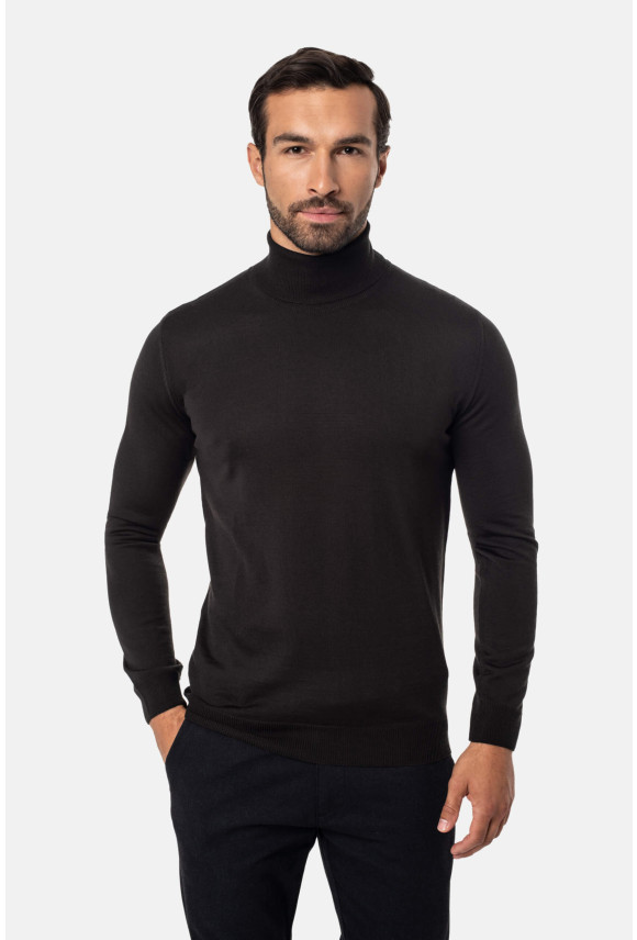 SWETER WENLOCK GOLF BRĄZOWY