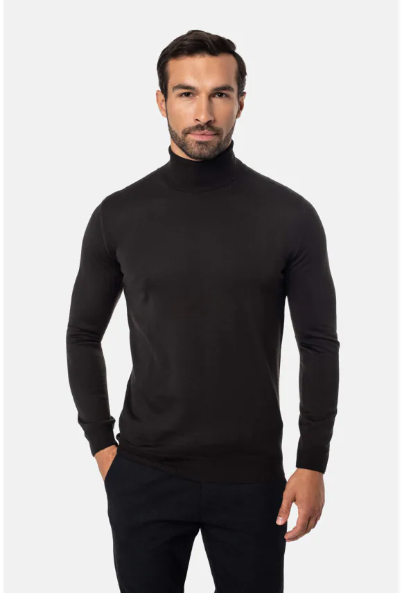 SWETER WENLOCK GOLF BRĄZOWY