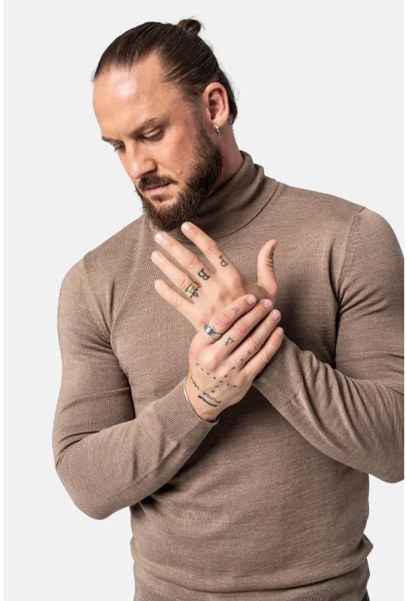 SWETER WENLOCK GOLF BEŻOWY