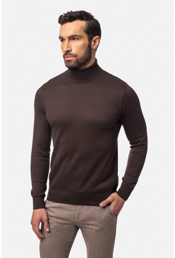 SWETER GROTTON GOLF BRĄZOWY