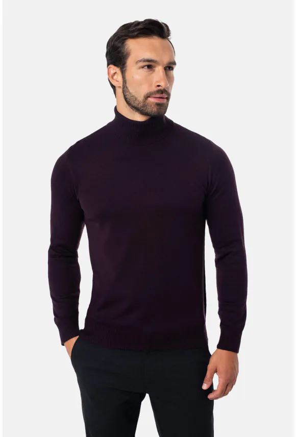 SWETER GROTTON GOLF FIOLETOWY