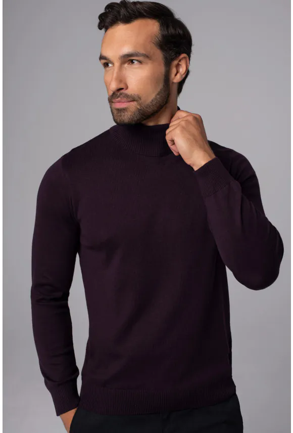 SWETER GROTTON GOLF FIOLETOWY