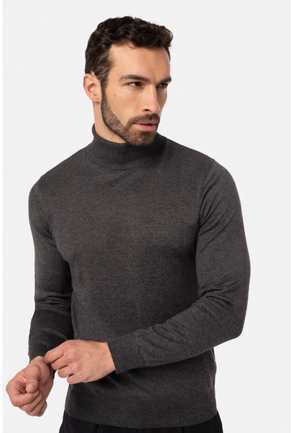 SWETER GROTTON GOLF GRAFITOWY