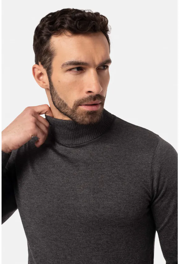 SWETER GROTTON GOLF GRAFITOWY