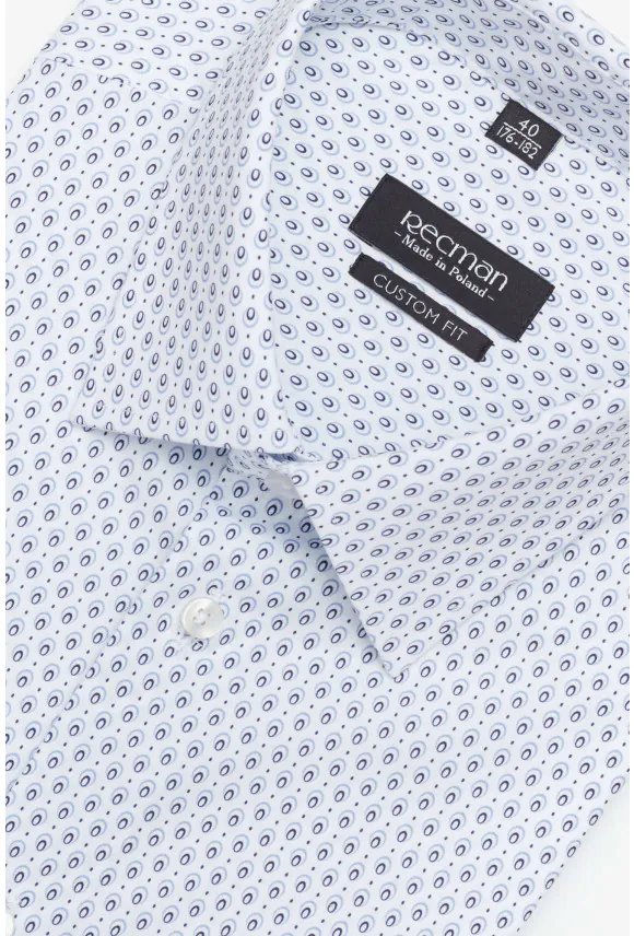 KOSZULA COLINE 3190T KRÓTKI RĘKAW CUSTOM FIT BIAŁA
