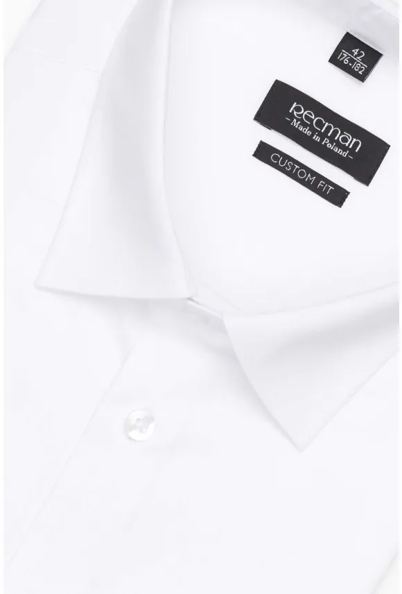 KOSZULA VERSONE 90001 KRÓTKI RĘKAW CUSTOM FIT BIAŁA