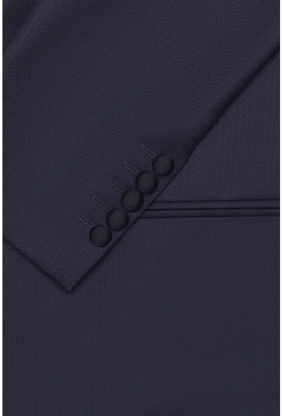 GARNITUR TANWIN 318 GRANATOWY SLIM FIT