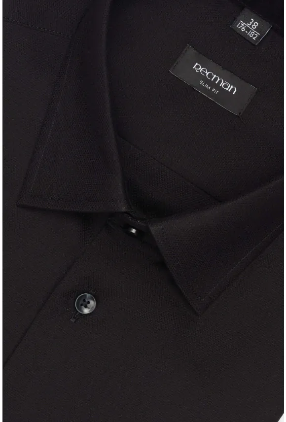 KOSZULA CORSINI 2739T DŁUGI RĘKAW SLIM FIT CZARNA