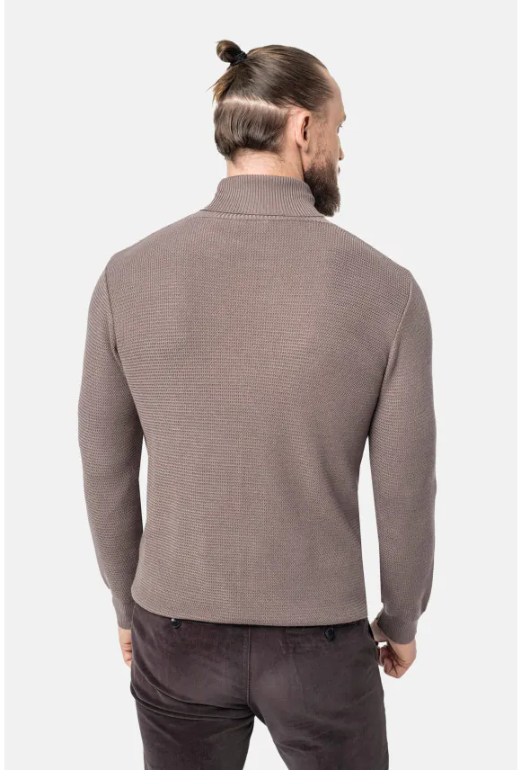SWETER EVISA GOLF BRĄZOWY