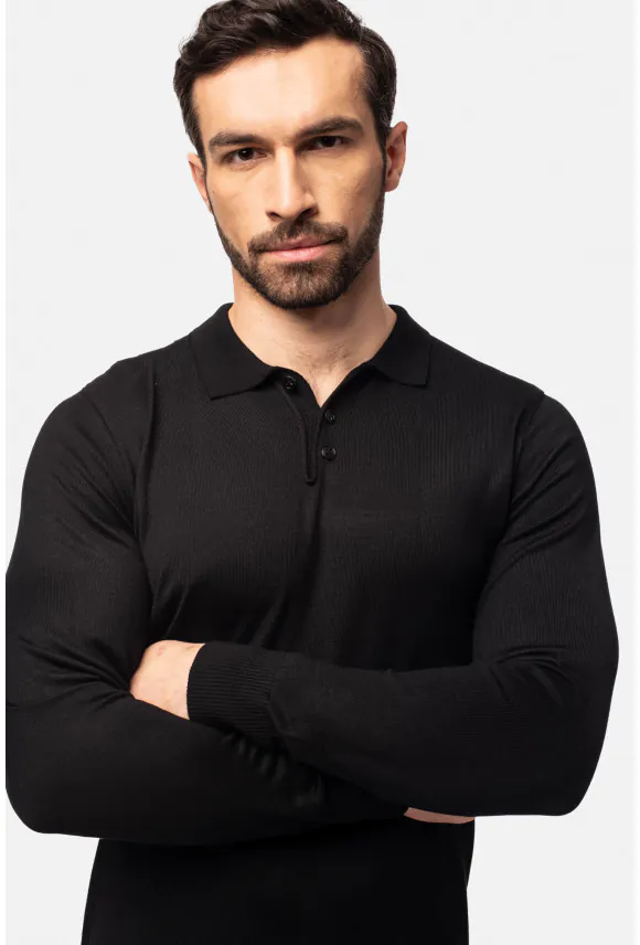 SWETER POTES PO CZARNY