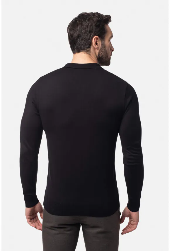 SWETER POTES PO CZARNY