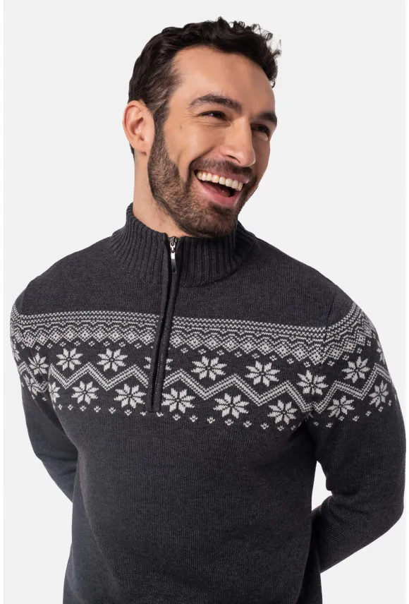 SWETER XMAS TASSO TROYER/TYPU TROYER GRAFITOWY