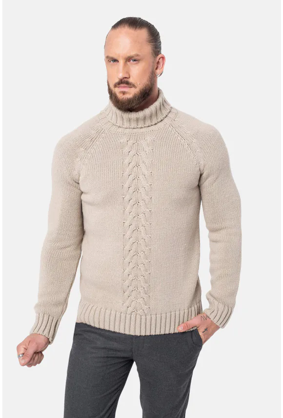 SWETER GIVELET GOLF BEŻOWY