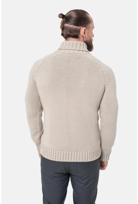 SWETER GIVELET GOLF BEŻOWY
