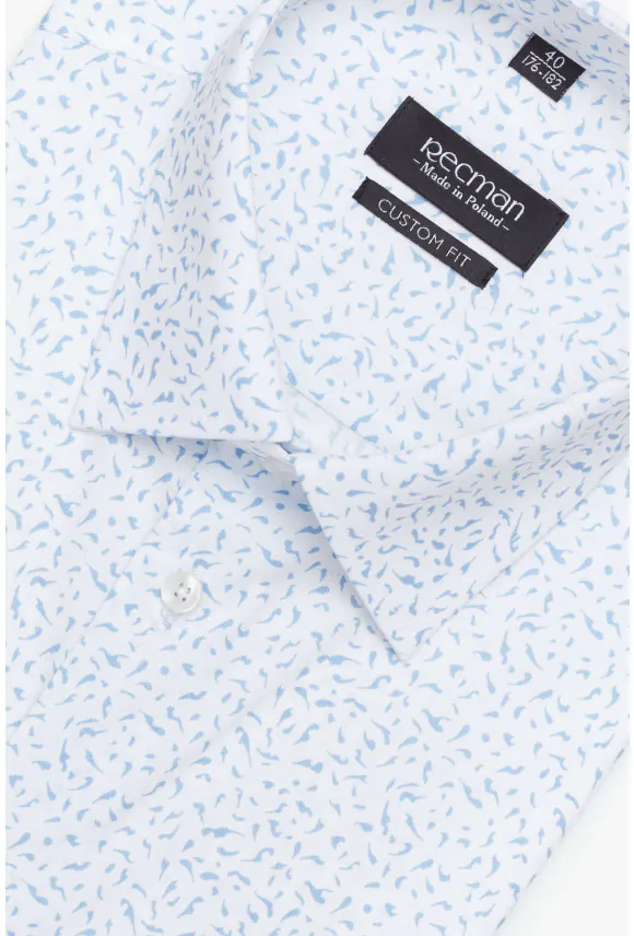 KOSZULA COLINE 3189T KRÓTKI RĘKAW CUSTOM FIT BIAŁA