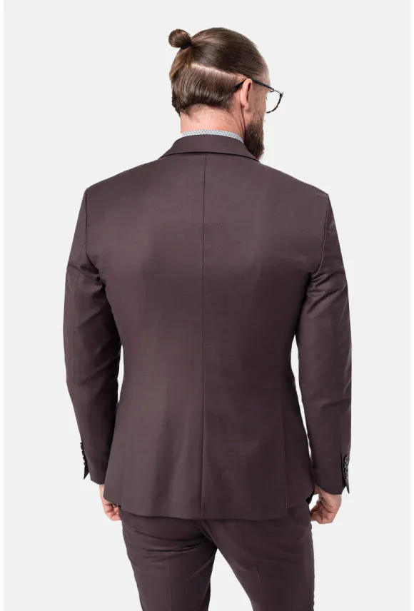 MARYNARKA EVISTA BRĄZOWA SLIM FIT
