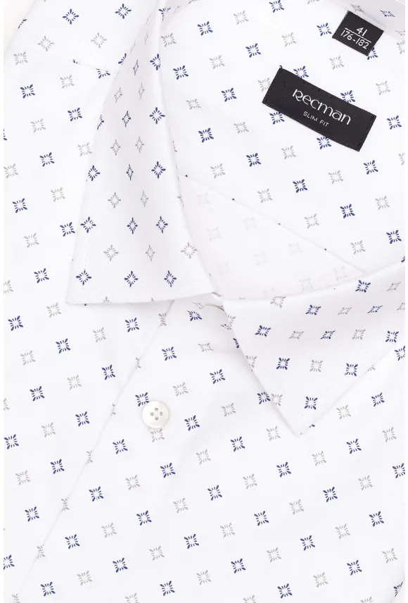 KOSZULA COLINE 3202T DŁUGI RĘKAW SLIM FIT BIAŁA