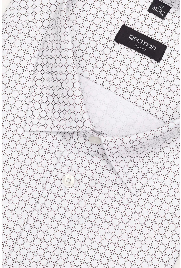 KOSZULA COLINE 3207T DŁUGI RĘKAW CUSTOM FIT BIAŁA