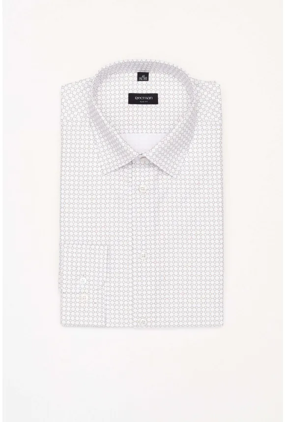 KOSZULA COLINE 3208T DŁUGI RĘKAW SLIM FIT BIAŁA