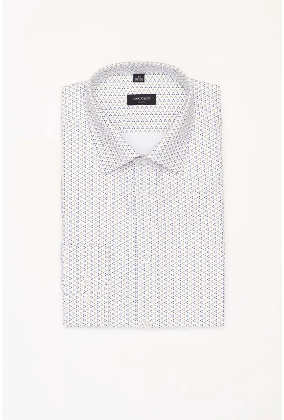 KOSZULA COLINE 3210T DŁUGI RĘKAW SLIM FIT BIAŁA