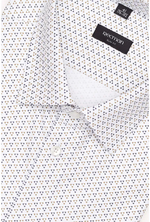 KOSZULA COLINE 3210T DŁUGI RĘKAW SLIM FIT BIAŁA