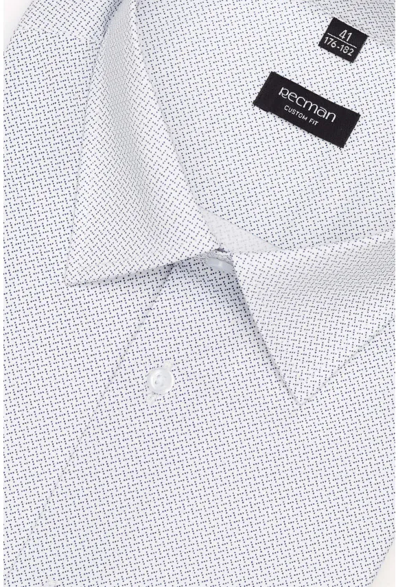 KOSZULA COLINE 3216D DŁUGI RĘKAW CUSTOM FIT BIAŁA