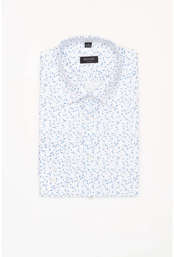 KOSZULA COLINE 3214T DŁUGI RĘKAW SLIM FIT BIAŁA