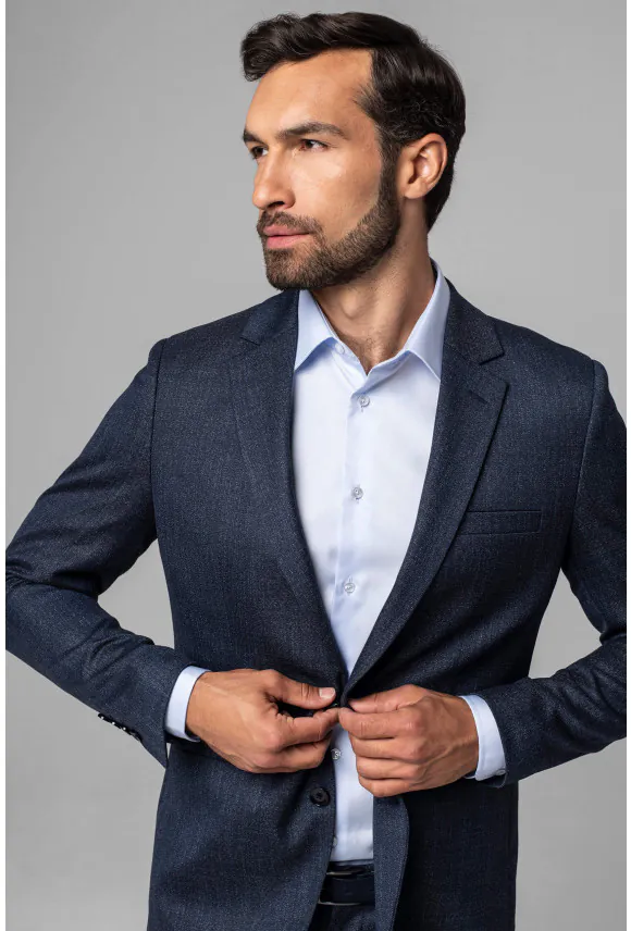 MARYNARKA CASEDA GRANATOWA SLIM FIT