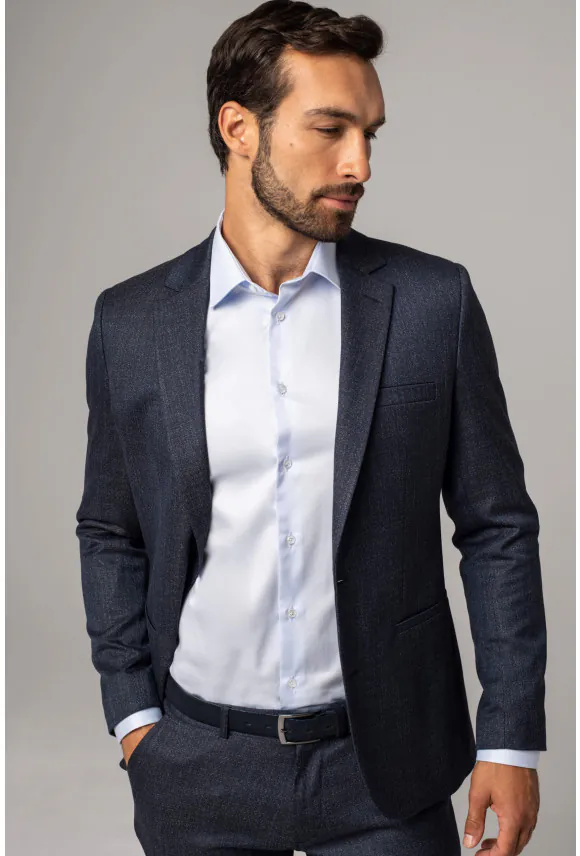 MARYNARKA CASEDA GRANATOWA SLIM FIT