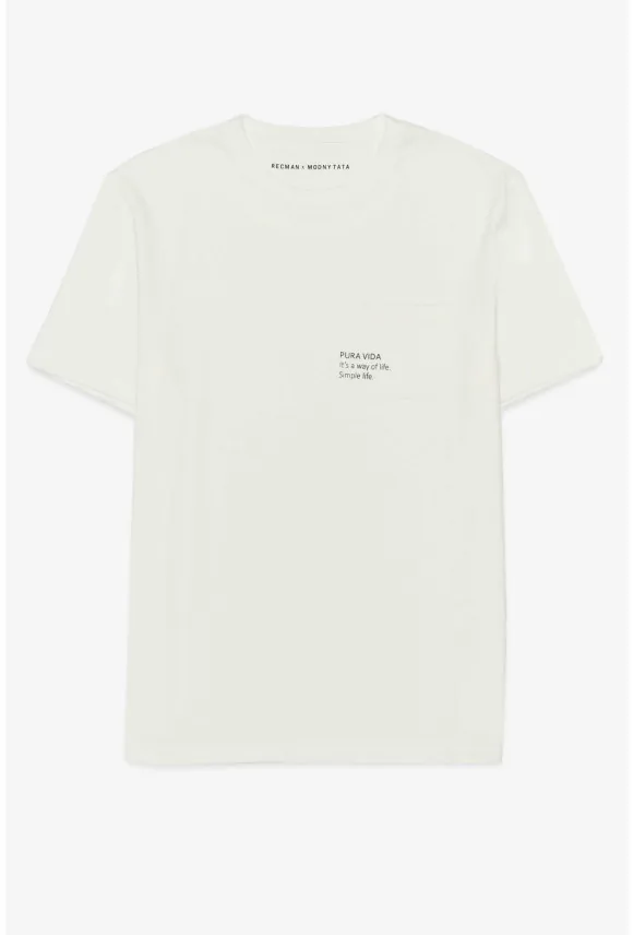 T SHIRT MT PURA VIDA ECRU