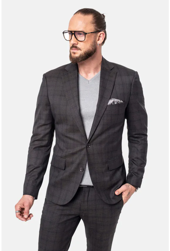 MARYNARKA NAVES BRĄZOWA SLIM FIT