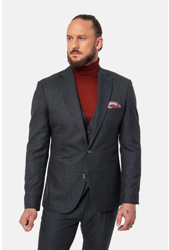 MARYNARKA MOSTON GRAFITOWA SLIM FIT