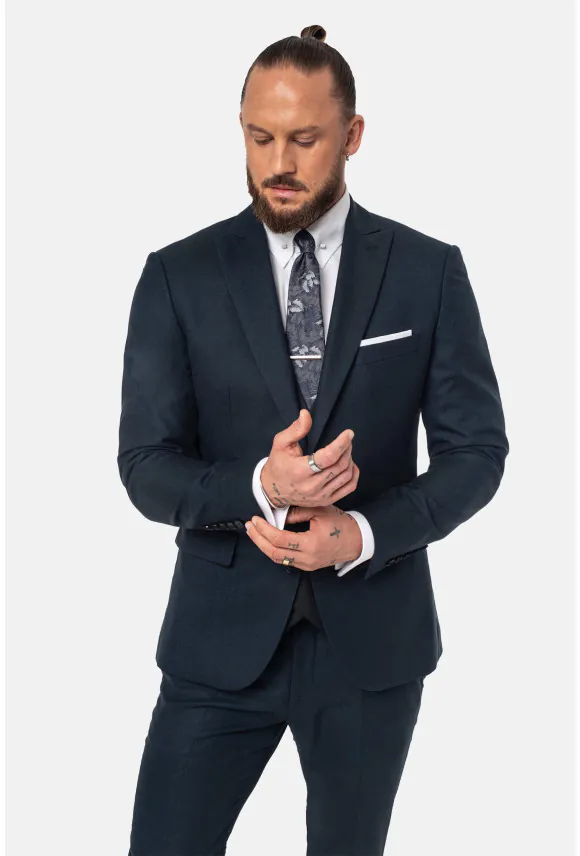MARYNARKA ARWIN ZIELONA SLIM FIT