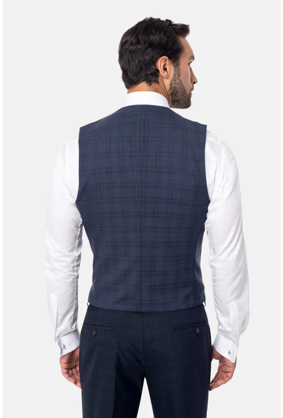 KAMIZELKA TORAZO SLIM FIT GRANATOWA