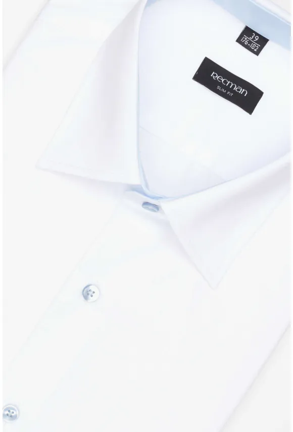 KOSZULA BEXLEY 3180E DŁUGI RĘKAW SLIM FIT BIAŁA