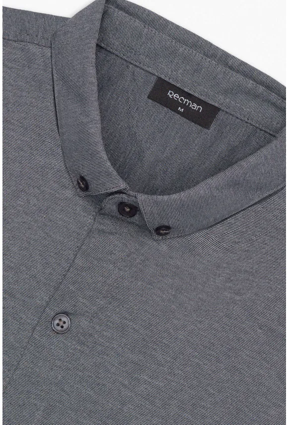KOSZULA FORMENTO 3226 DŁUGI RĘKAW SLIM FIT GRANATOWA