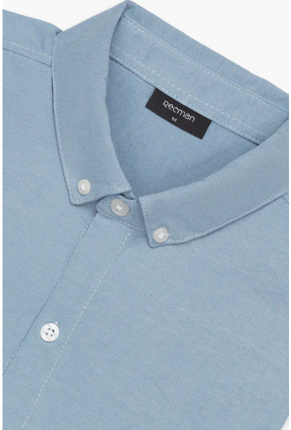 KOSZULA FORMENTO 3227 DŁUGI RĘKAW SLIM FIT BŁĘKITNA